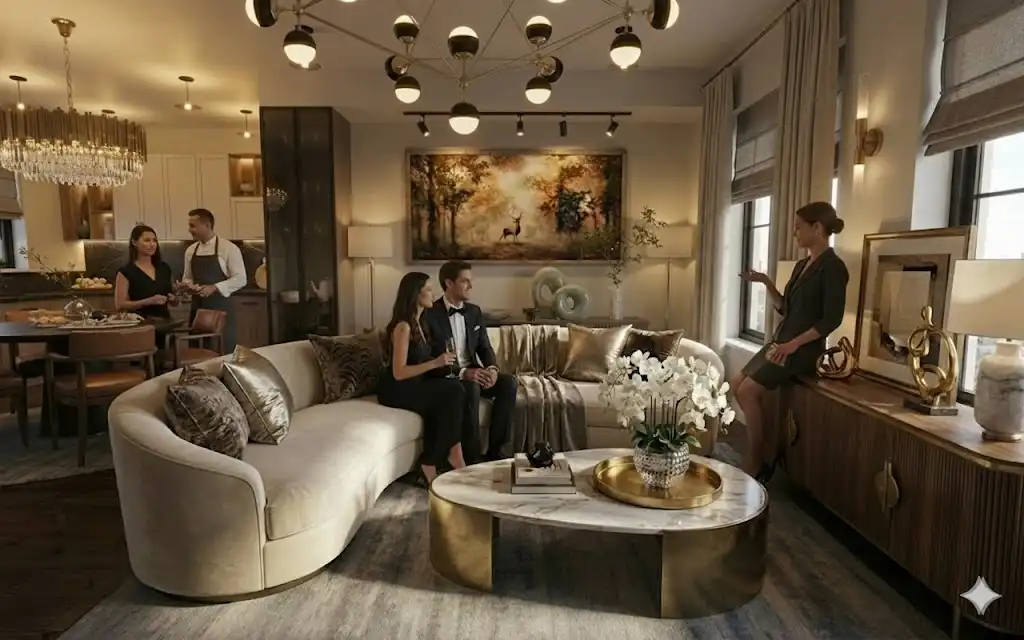 Azure Penthouse High-Fidelity Spatial Design